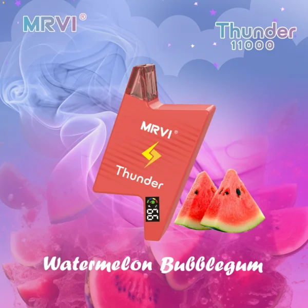 MRVI Thunder 11000 Puffs Цифровой экран 2% 3% 5% Перезаряжаемая одноразовая ручка для электронных сигарет с низким содержанием никотина Купить оптом - HelpVape - 1