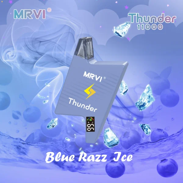 MRVI Thunder 11000 Puffs Цифровой экран 2% 3% 5% Перезаряжаемая одноразовая ручка для электронных сигарет с низким содержанием никотина Купить оптом - HelpVape - 7