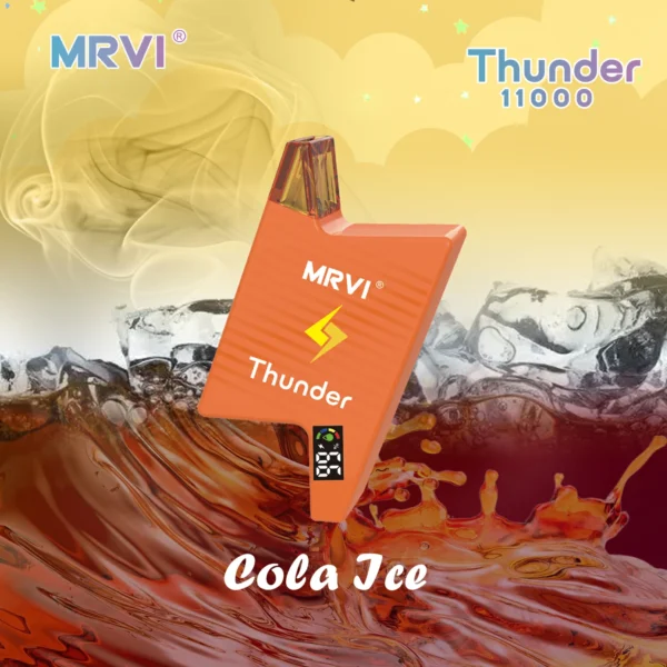 MRVI Thunder 11000 Puffs Цифровой экран 2% 3% 5% Перезаряжаемая одноразовая ручка для электронных сигарет с низким содержанием никотина Купить оптом - HelpVape - 8