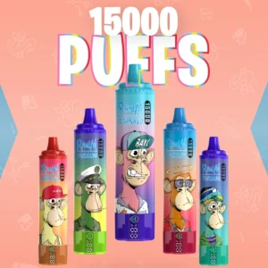 RahdM Tornado 15000 Puffs Светодиодный дисплей 2% Перезаряжаемая одноразовая ручка для вейпов с низким содержанием никотина Купить оптом