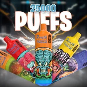 RahdM Tornado 25000 Puffs 2% Перезаряжаемая одноразовая ручка для вейпов с низким содержанием никотина, купить оптом