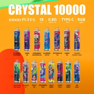 Uwin Crystal 10000 Puffs 0% 2% 3% 5% Penna per vapori usa e getta ricaricabile a basso contenuto di nicotina all'ingrosso Acquista all'ingrosso