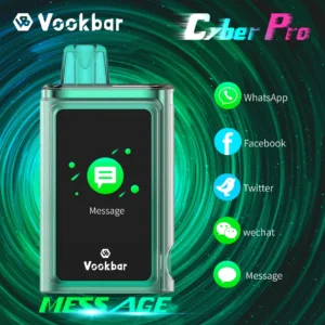 Vookbar Cyber ​​Pro 30000 Puffs Двойная сетка с сенсорным экраном 0% 2% 3% 5% Перезаряжаемая одноразовая ручка для электронных сигарет с низким содержанием никотина Купить оптом оптом