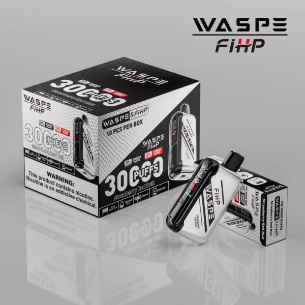 WASPE FIHP 30000 Puffs Dual Mesh 0% 2% 5% LED Display Low Nicotine Rechargeable Disposable Vapes Pen Bulk Buy Wholesale - HelpVape - 12