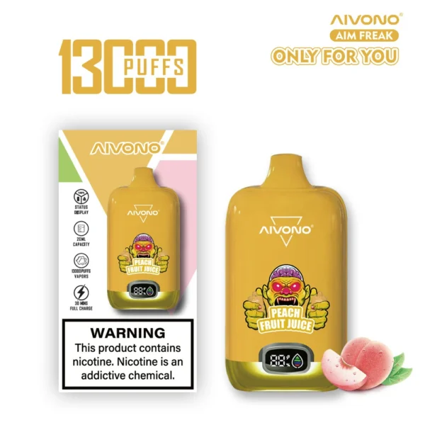 AIVONO AIM FREAK 13000 Puffs Schermo digitale 0% 2% 3% 5% Penna per vaporizzatori usa e getta ricaricabile a basso contenuto di nicotina all'ingrosso Acquista all'ingrosso - HelpVape - 9