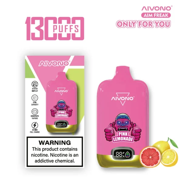 AIVONO AIM FREAK 13000 Puffs Schermo digitale 0% 2% 3% 5% Penna per vaporizzatori usa e getta ricaricabile a basso contenuto di nicotina all'ingrosso Acquista all'ingrosso - HelpVape - 11