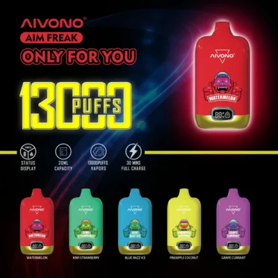 The AIVONO AIM FREAK 13000 Puffs: A Comprehensive Review of Low Nicotine Rechargeable Disposable Vapes for Wholesale Buyers - HelpVape - 1