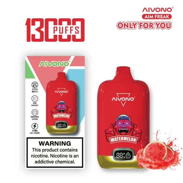 AIVONO AIM FREAK 13000 Puffs Schermo digitale 0% 2% 3% 5% Penna per vaporizzatori usa e getta ricaricabile a basso contenuto di nicotina all'ingrosso Acquista all'ingrosso - HelpVape - 2