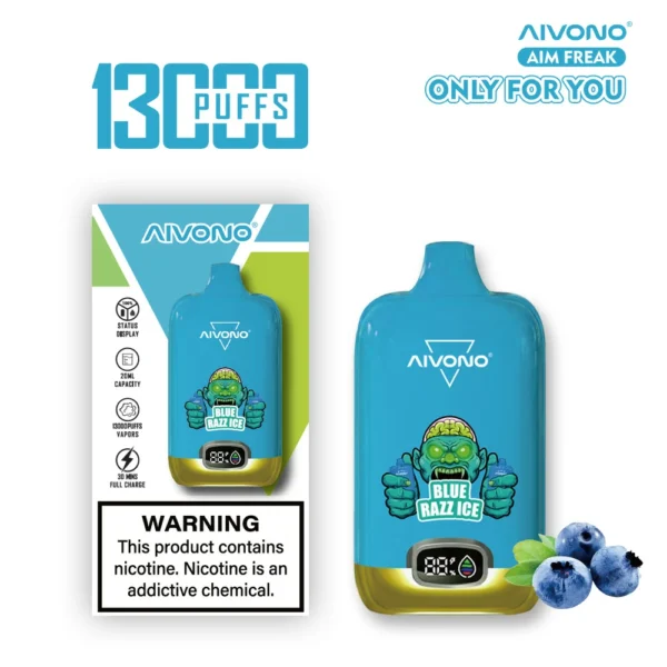 AIVONO AIM FREAK 13000 Puffs Schermo digitale 0% 2% 3% 5% Penna per vaporizzatori usa e getta ricaricabile a basso contenuto di nicotina all'ingrosso Acquista all'ingrosso - HelpVape - 4