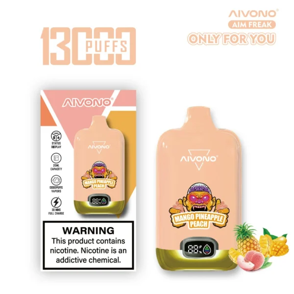 AIVONO AIM FREAK 13000 Puffs Schermo digitale 0% 2% 3% 5% Penna per vaporizzatori usa e getta ricaricabile a basso contenuto di nicotina all'ingrosso Acquista all'ingrosso - HelpVape - 7