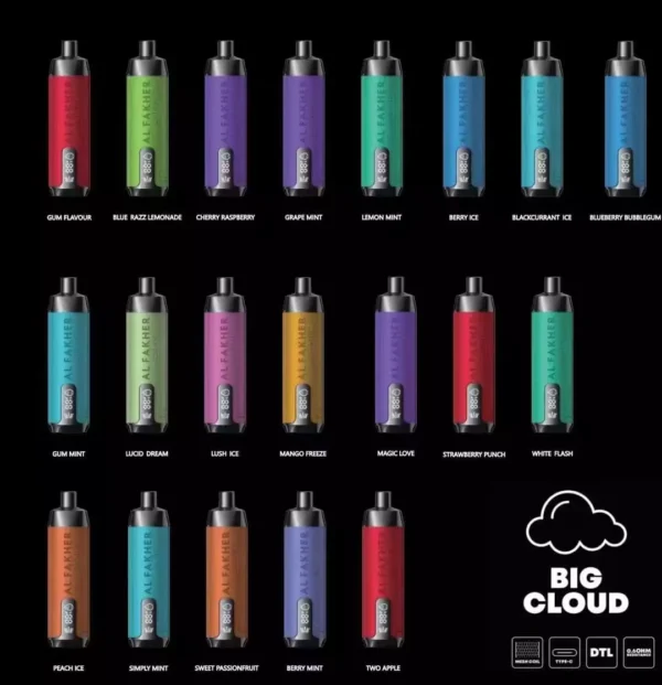 Al Fakher Crown Bar Pro 8000 Rookwolken LED-scherm Laag nicotinegehalte Oplaadbare wegwerpvapes-pen Bulk kopen groothandel - Europese magazijnvoorraad - HelpVape - 1