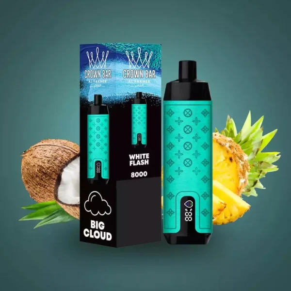 Al Fakher Crown Bar Pro 8000 Rookwolken LED-scherm Laag nicotinegehalte Oplaadbare wegwerpvapes-pen Bulk kopen groothandel - Europese magazijnvoorraad - HelpVape - 3