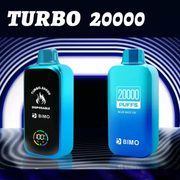 BIMO Turbo 20000 Puffs Tela Cheia 0% 2% 5% Caneta Vapes Descartáveis ​​Recarregáveis ​​com Baixa Nicotina em Massa Compre no Atacado - HelpVape - 1