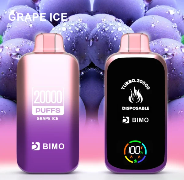 BIMO Turbo 20000 Puffs Tela Cheia 0% 2% 5% Caneta Vapes Descartáveis ​​Recarregáveis ​​com Baixa Nicotina em Massa Compre no Atacado - HelpVape - 5