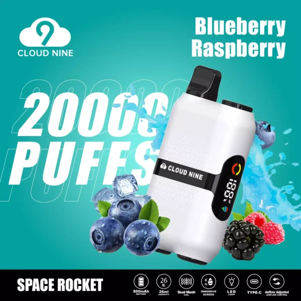 CLOUD NINE D33 20000 Puffs Tela imersiva de malha dupla 5% Baixa nicotina recarregável Vapes descartáveis ​​Caneta em massa Compre no atacado - HelpVape - 6