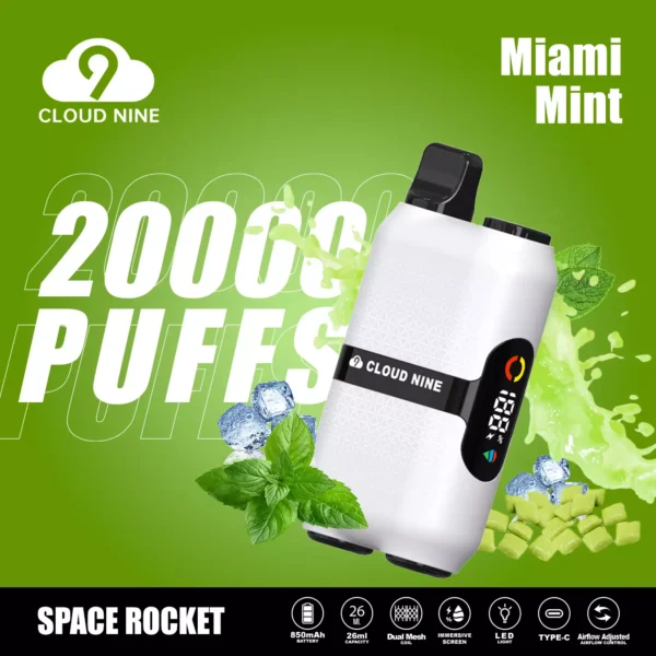 CLOUD NINE D33 20000 Puffs Tela Imersiva de Malha Dupla 5% Caneta Vapes Descartáveis ​​Recarregáveis ​​com Baixa Nicotina em Massa Compre no Atacado - HelpVape - 8