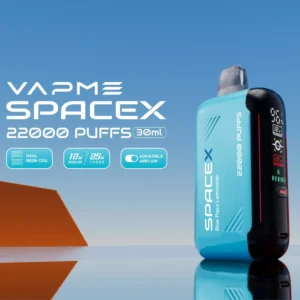 VAPME Spacex 22000 Puffs Tela Digital 0% 2% 3% 5% Baixa Nicotina Recarregável Vapes Descartáveis Pen Bulk Comprar Atacado