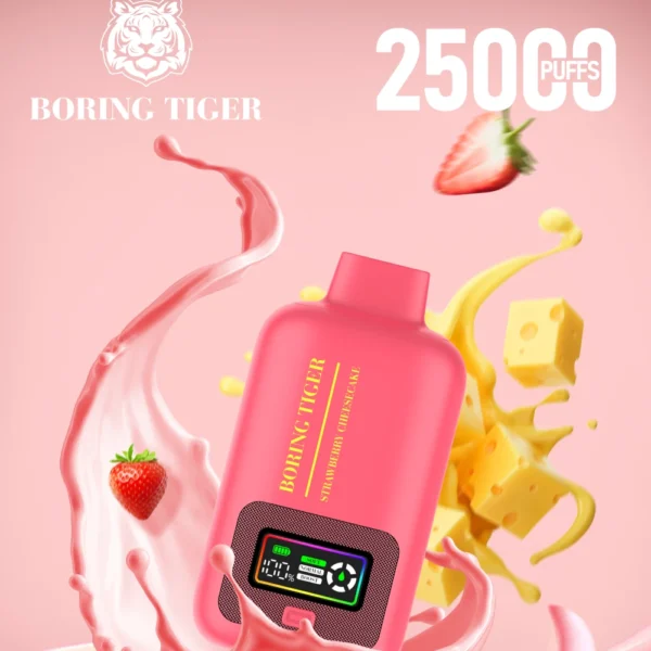 VASY Boring Tiger 25000 Puffs Ecran digital 4 Mesh Coil 50mg Nivel scăzut de nicotină Reîncărcabil Vapes Pen vrac Cumpărați cu ridicata - HelpVape - 1