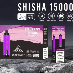 VASY EPLUS Vape Shisha 15000 Puffs Tela Digital 0.6% Baixa Nicotina Recarregável Vapes Descartáveis Pen Bulk Comprar Atacado