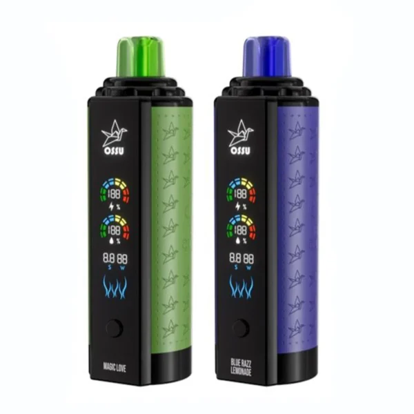 VASY OSSU 30000 Puffs Shisha Hookah Dual Mesh Full Screen 0% 5% Alacsony nikotintartalmú, újratölthető, eldobható Vapes Pen tömeges vásárlás Nagyker - HelpVape - 6